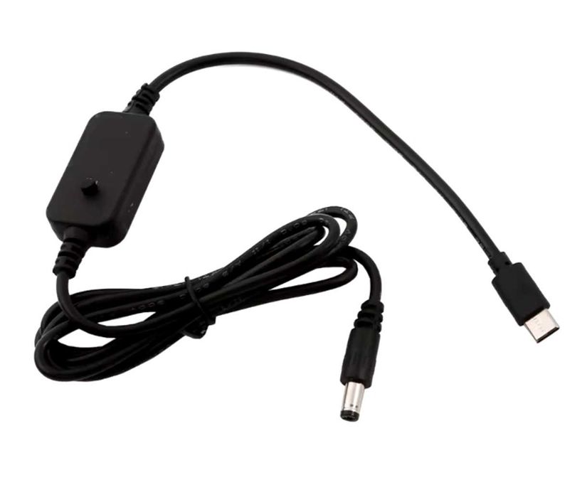 Кабель конвертер TypeC to DC 5.5x2.1mm PD 5V 9V 12V 12V 20V 3A