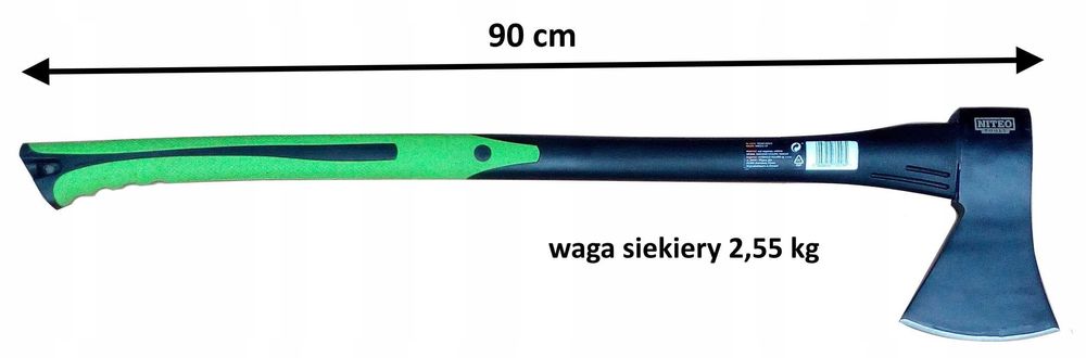SIEKIERA TOPÓR 90 cm 2,55kg Uniwersalna. Domowa. Trzonek FIBERGLASS
