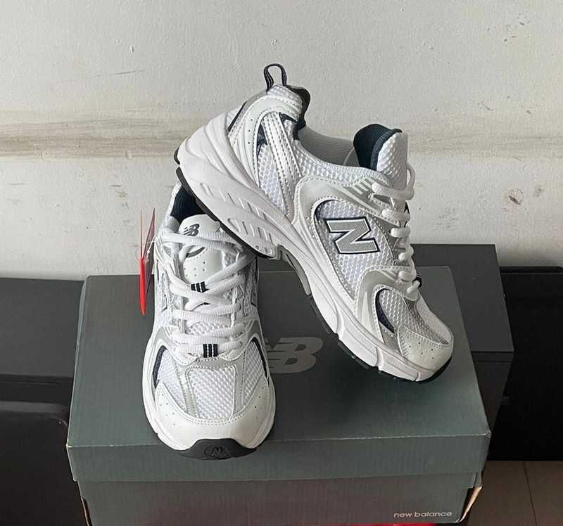 New Balance530_White Sneakersy Damskie_Moda Solidne 36