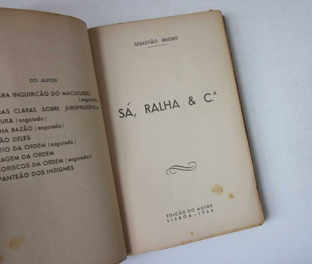 Sebastião Ribeiro - SÁ, RALHA & Cª