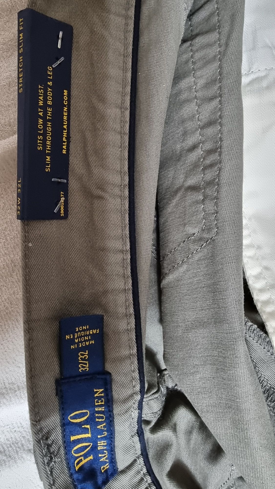 Nowe Eleganckie męskie spodnie chinosy 32/32 polo ralph lauren