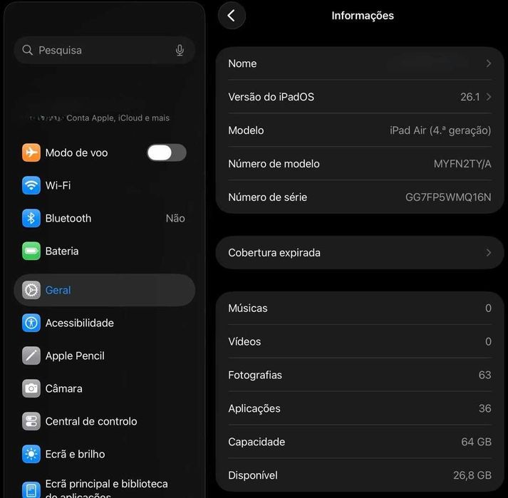 iPad Air 4ª Geração (2020) - 64GB