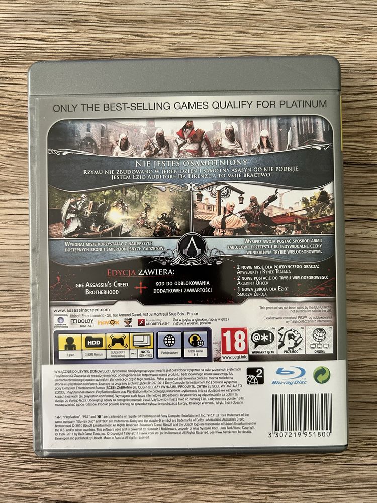 Gra na PS3 Assasin’s Creed Brotherhood