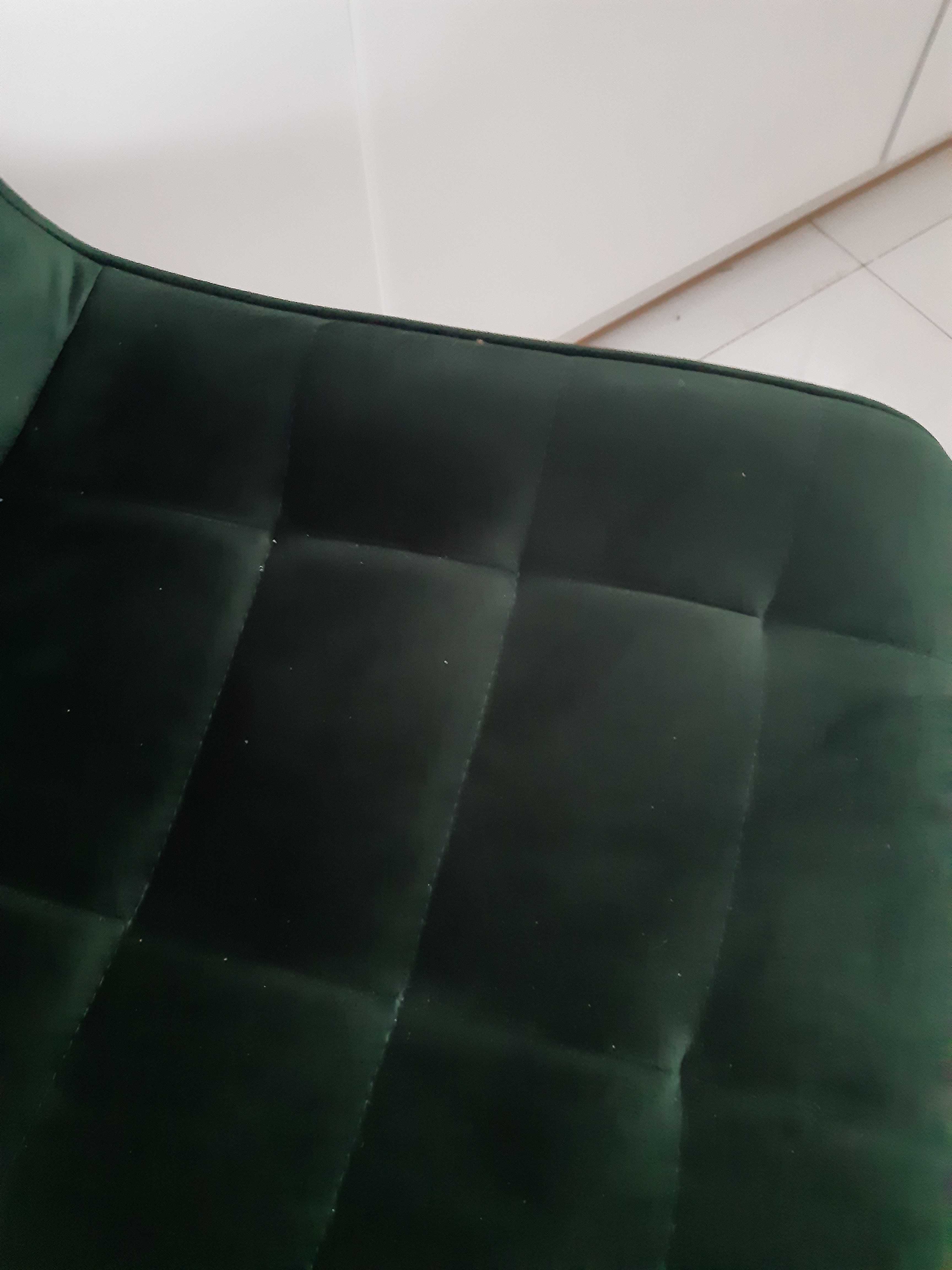 Krzesło zielone kair velvet duże solidne