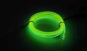 Światłowód EL WIRE LED Taśma Ambient 3M limonkowy