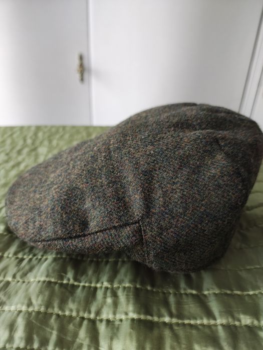 Wełniana zielona czapka kaszkiet Christys London