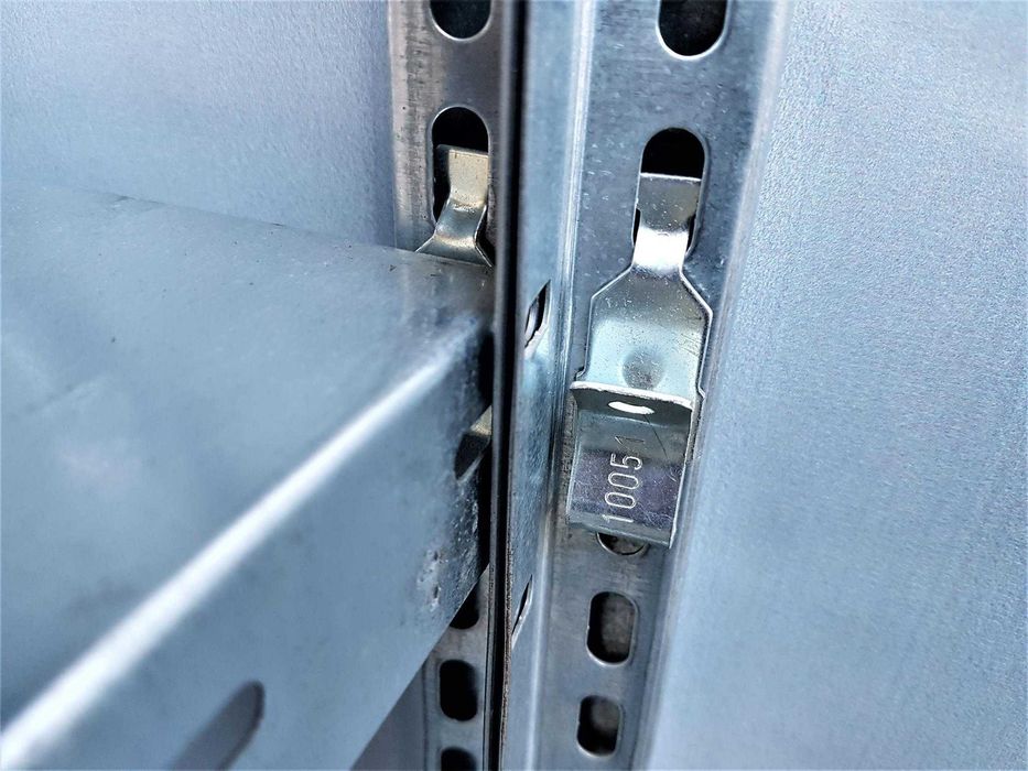 Regał Magazynowy 64x185x400/12p Metalowy Ocynk Garaż Piwnica Warsztat