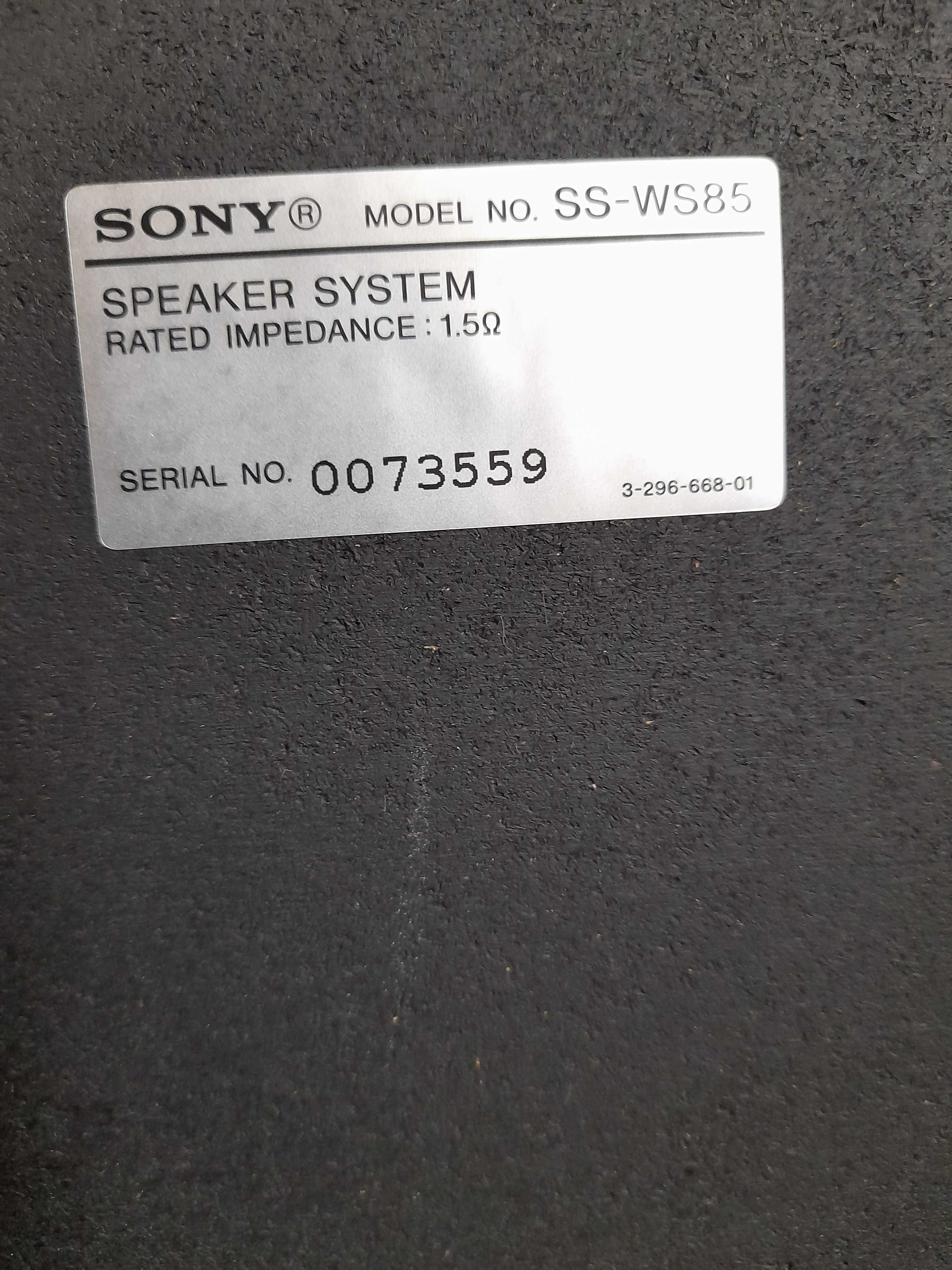 Сабвуфер SONY SS-WS85