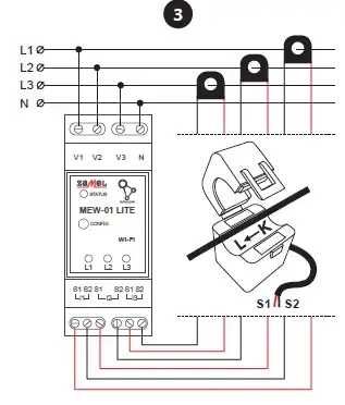 WiFi монітор енергоспоживання Zamel Supla MEW-01 3-х фазний, лічильник