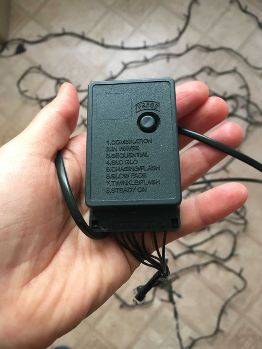 Zestaw BN Sznur światełek LED śnieżnobiały kolor światła 19 m+ szyszki