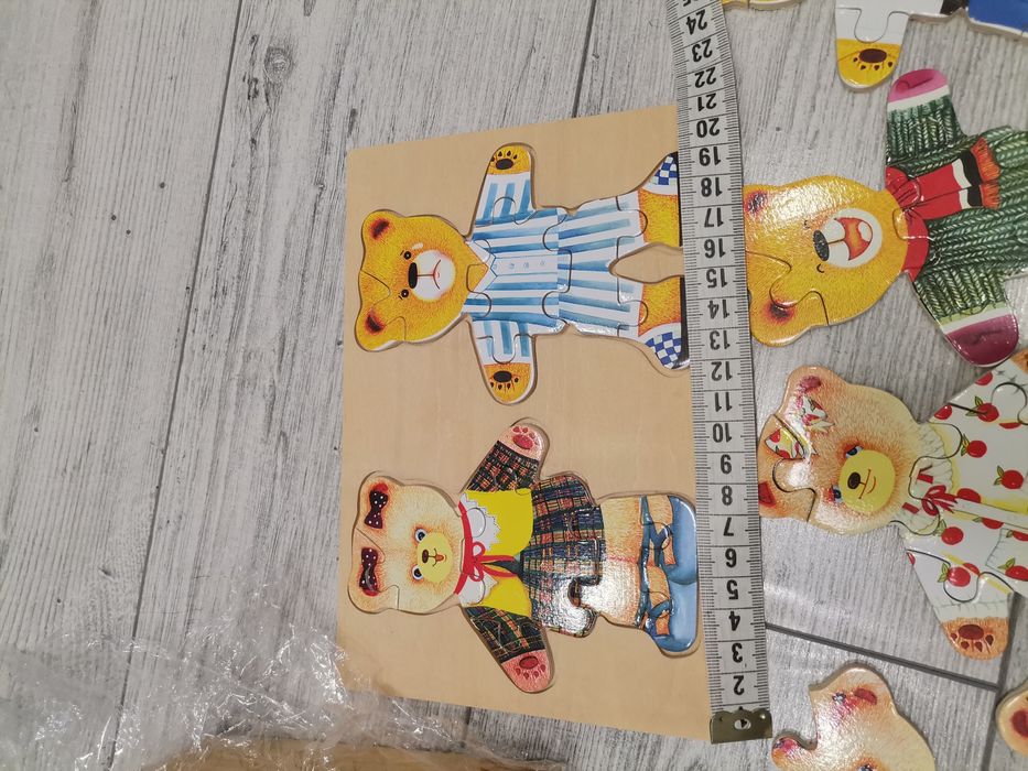 Деревянный мишка паззл констуктор