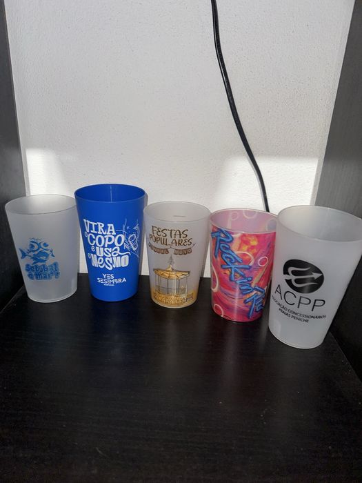 Coleçao de copos de eventos