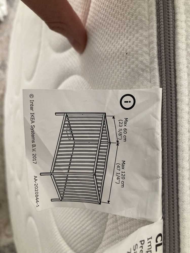 Materac do łóżeczka dziecięcego IKEA Skonast