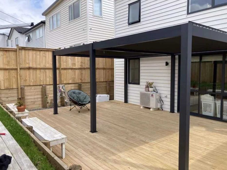 Pergola tarasowa elektryczna zadaszenie tarasu 300x300 dostawa gratis
