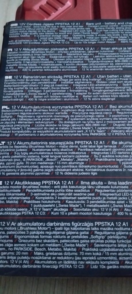 Wyrzynarka Parkside performance ppstka 12a1
