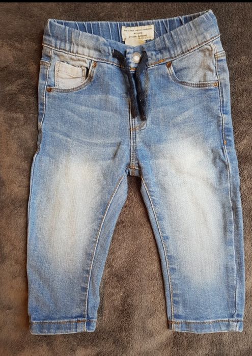 Spodnie jeansy dziecięce Zara r.80