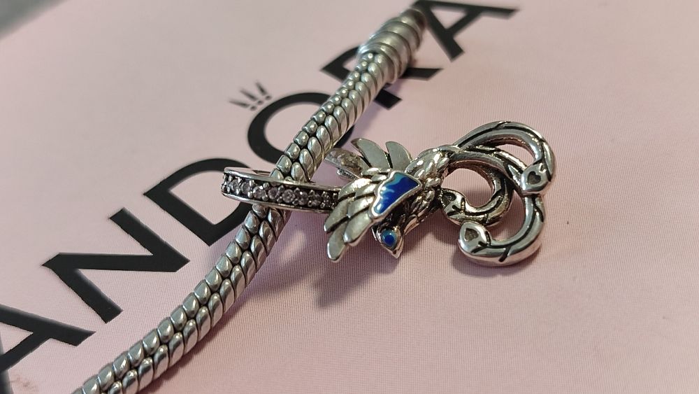 Срібний шарм для браслета