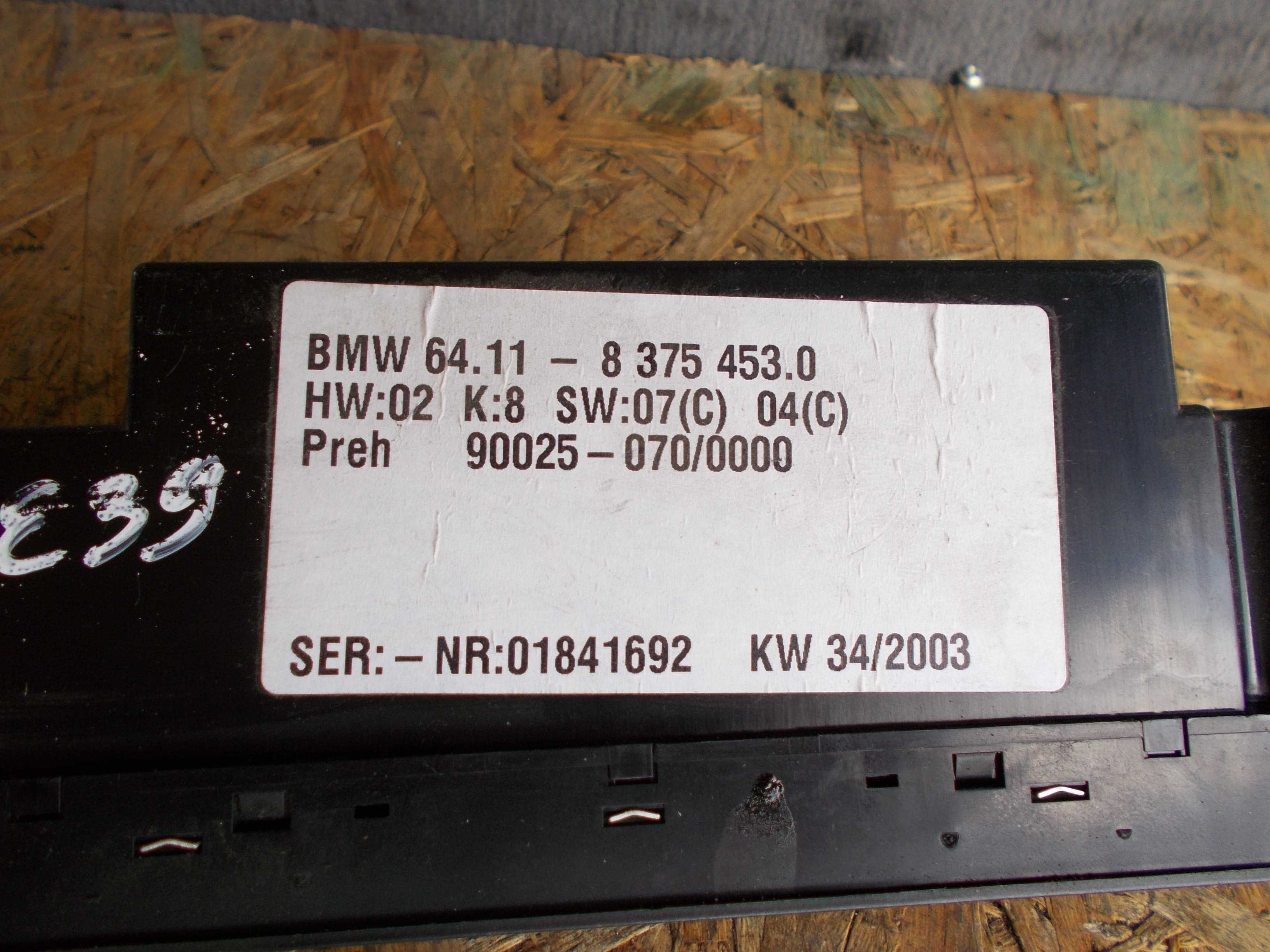bmw 520 E39 98r panel nawiewu wentylacji 8375.453