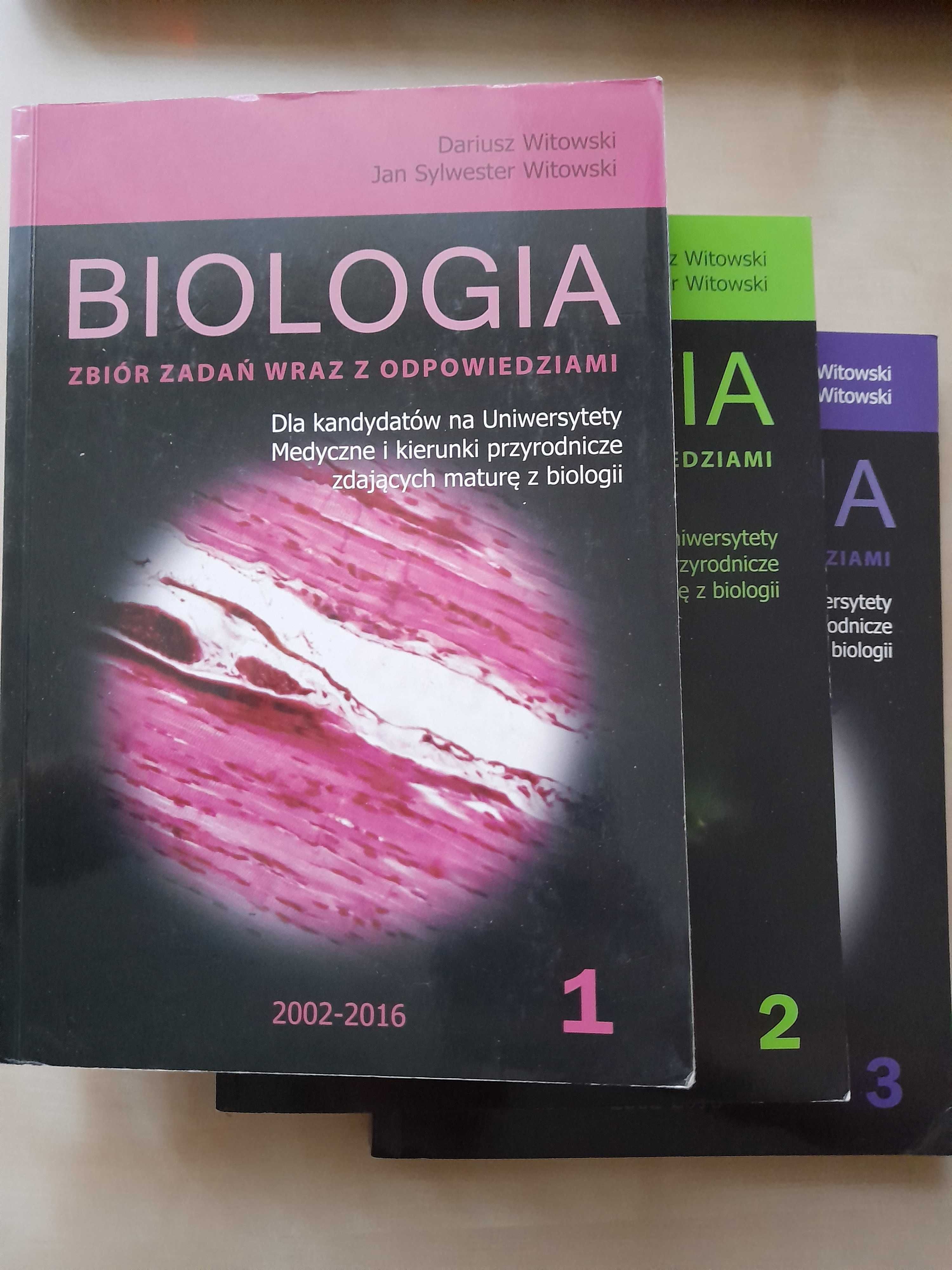 Biologia Witowski 1,2,3, zbiór zadań z odpowiedziami