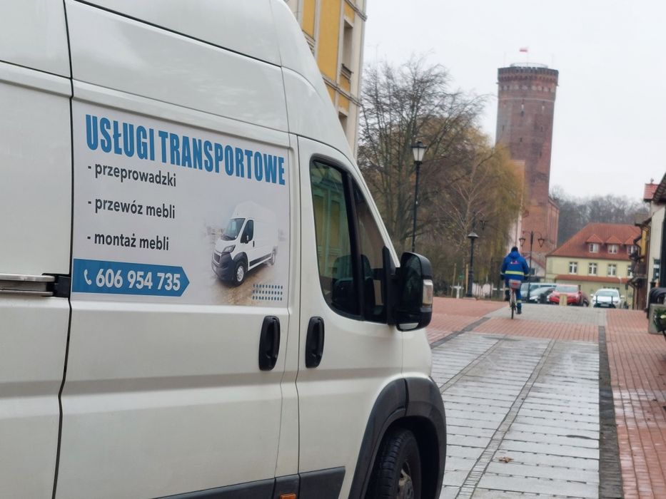 Przeprowadzki, usługi transportowe, montaż mebli, profesjonalnie.