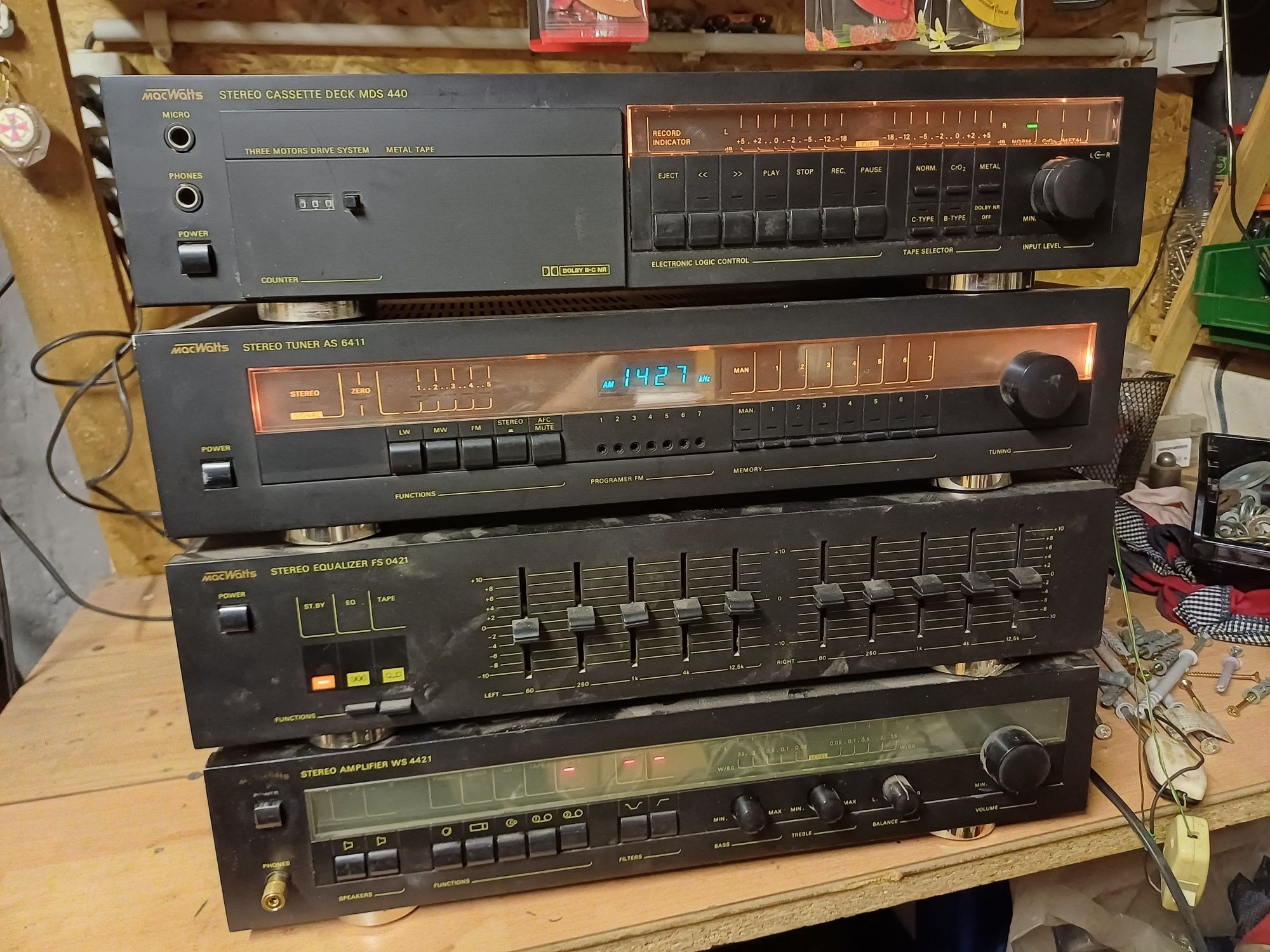Mac Watts wieża stereo MDS440 AS6411 FS0421 WS4421