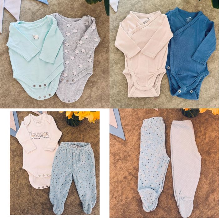 Боді чоловічки ромпери сліпи Next H&M Georgе 0-3м новорічний боді