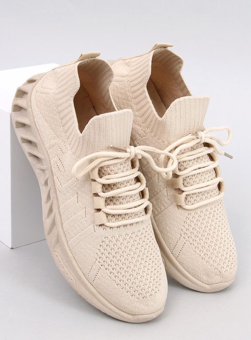 Buty Sportowe Skarpetkowe Neam Beige