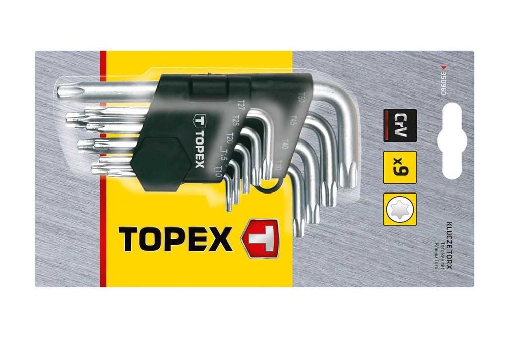 Набір TOPEX Ключі Torx, набір 9 шт (35D960)
