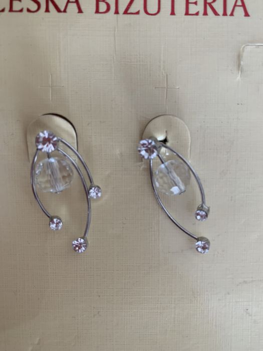 Czeska biżuteria naszyjnik i kolczyki