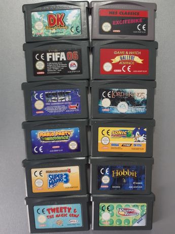 Coleção de jogos Game Boy Advance / GBA (DK, Sonic, Super Mario)