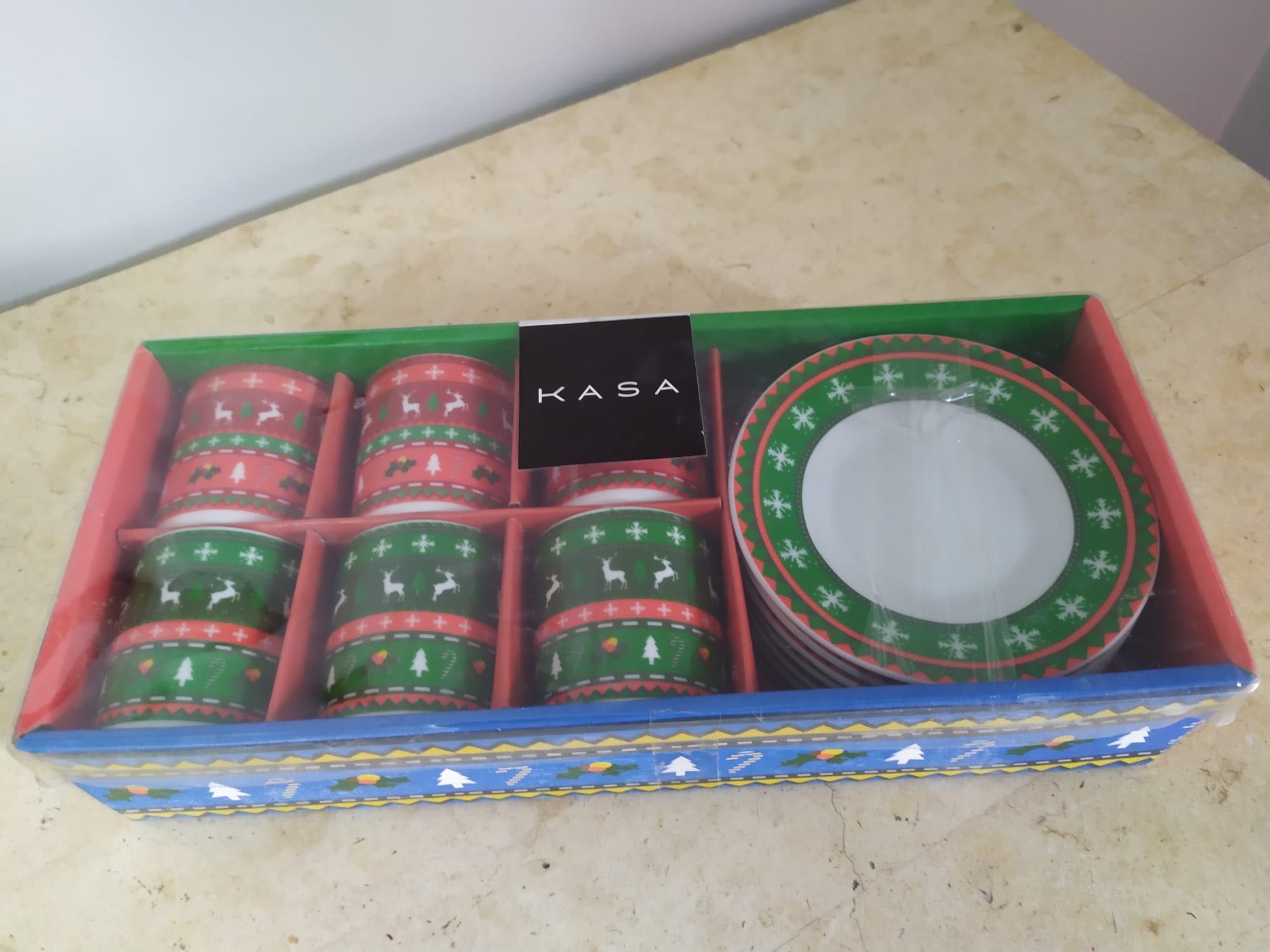 Conjunto chávenas de Natal