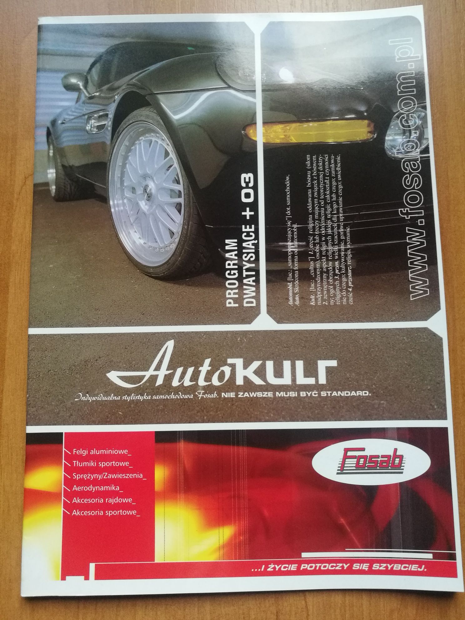 Katalog Auto kult FOSAB+dodatki