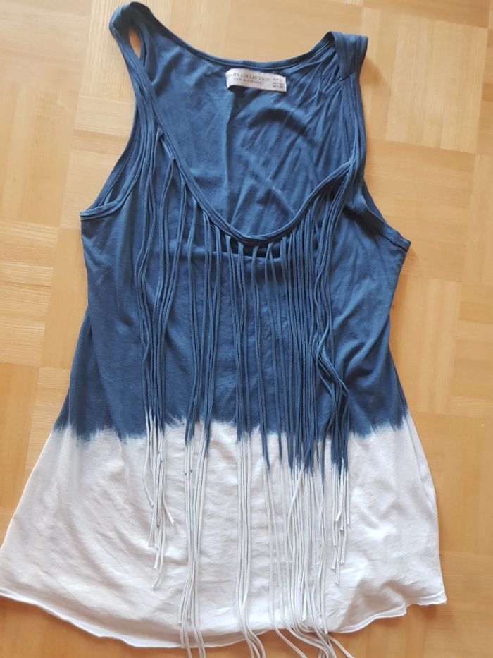 Koszulka bluzka top Zara M 38 z fredzlami
