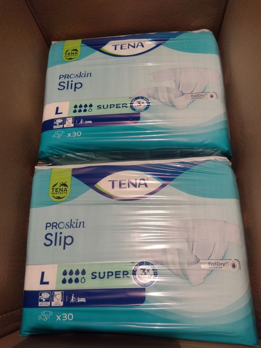 Pampersy -Pieluchomajtki TENA SUPER rozmiar L