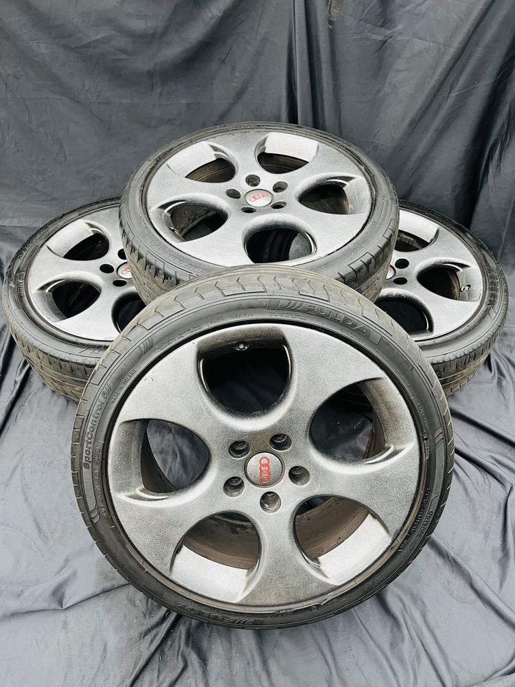 Alufelgi 5x112 18 Cali GTI BBS Volkswagen ORYGINALNE Audi Skoda OPONY