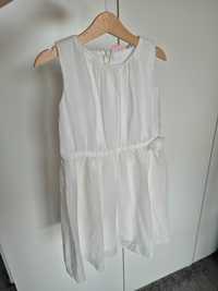 Sukienka biała 110-116