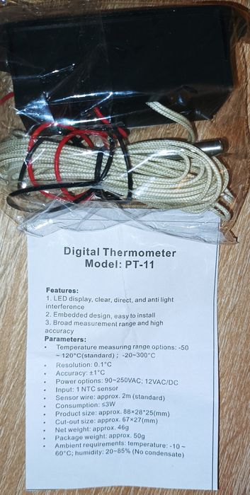 Termometr elektroniczny 12v do chłodni agregatu
