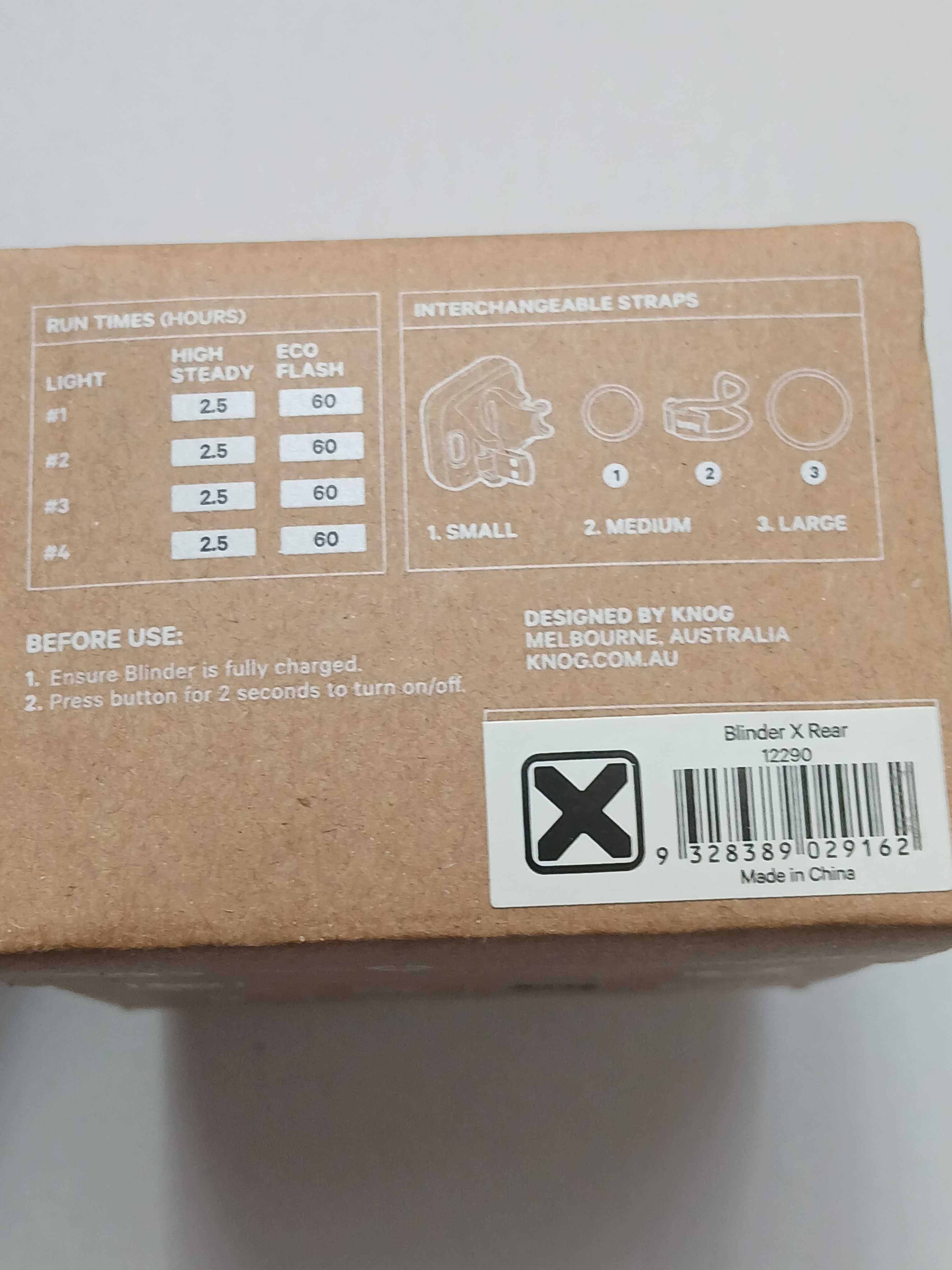 Lampki rowerowe tylna i przednia Knog Blinder - X *nowe*oryginal