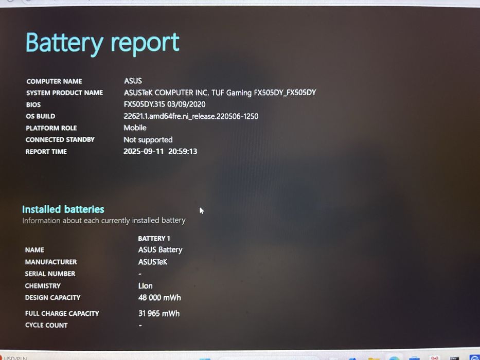 Laptop Asus TUF Gaming FX505DY - mocny laptop w dobrej cenie