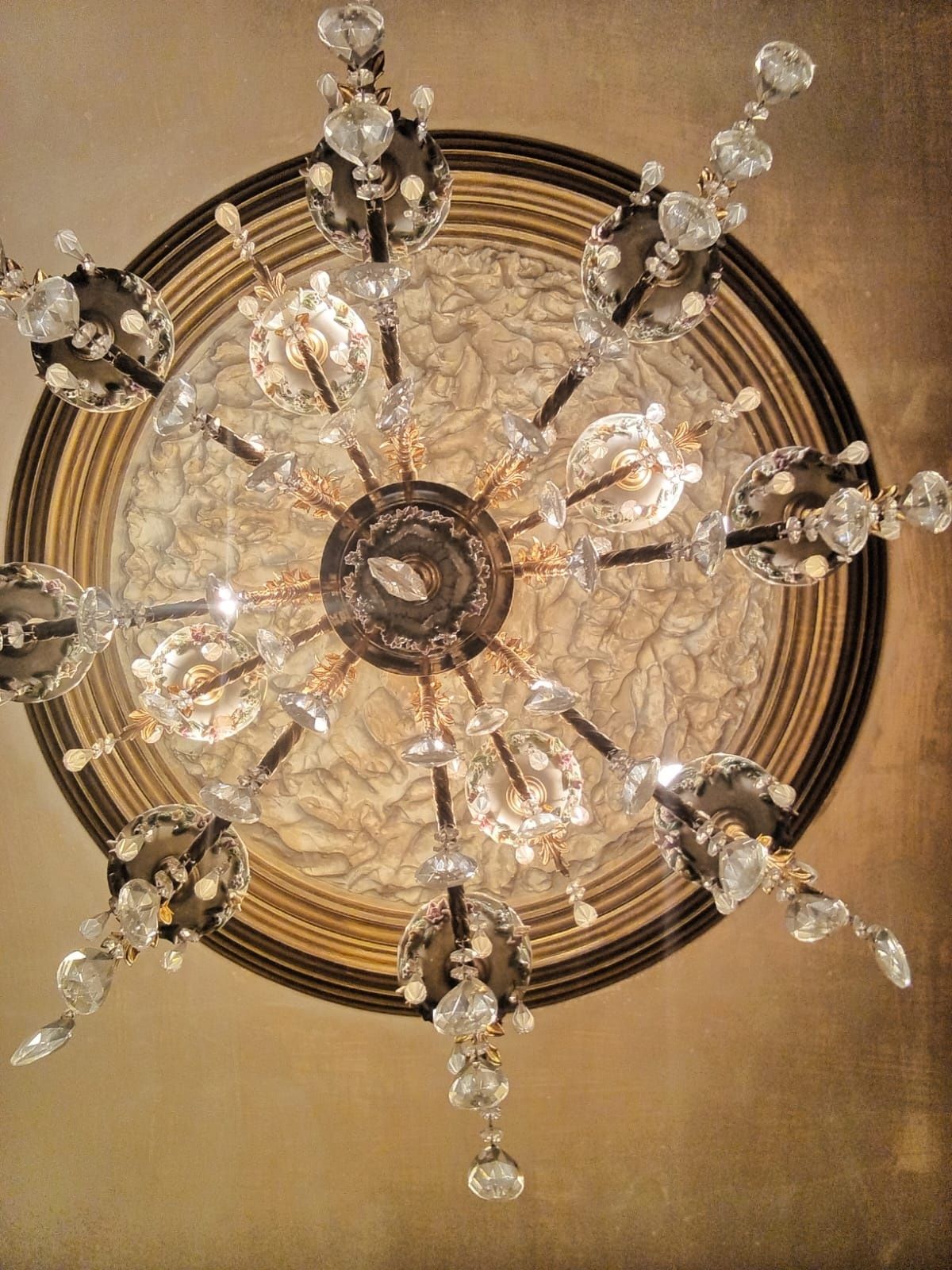 Candeeiro de sala em cristal