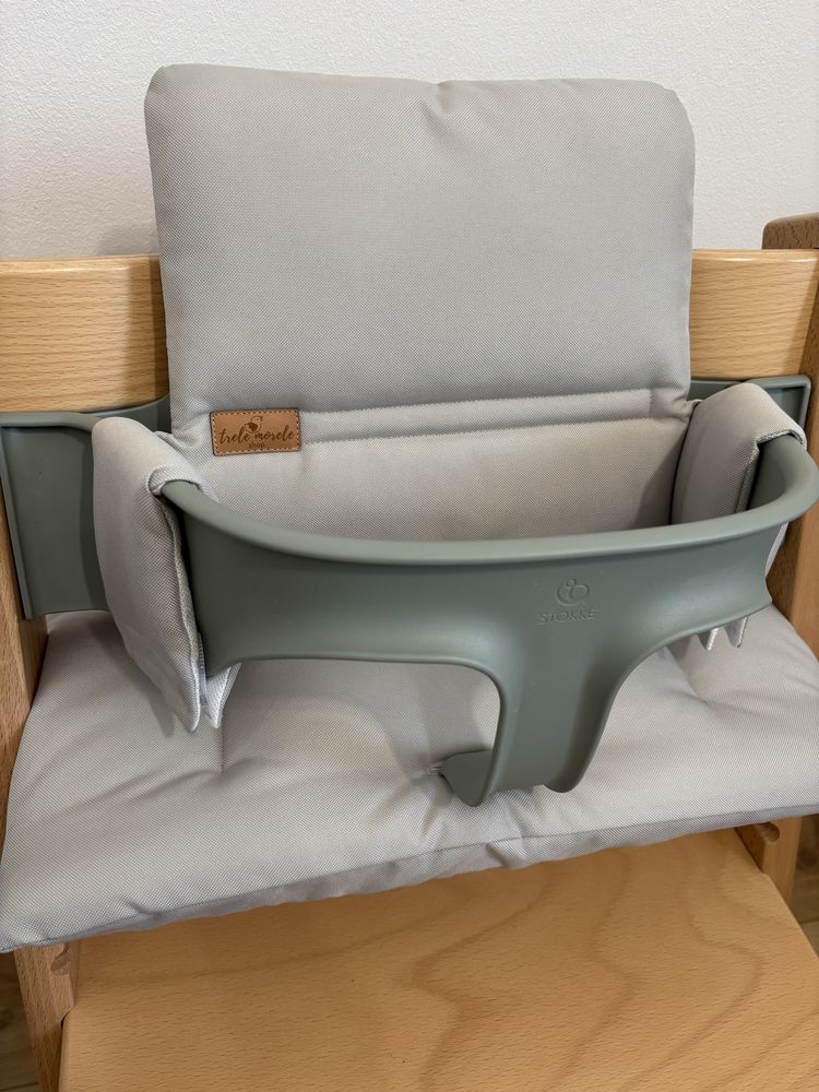 Nowe wodoodpornw poduszki do Stokke Tripp Trapp 2w1 szary popiel