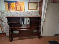 Cama de casal com cabeceira + estrado e colchão