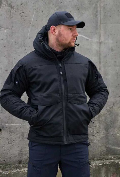 Армійська тепла зимова куртка чорна тактична зимова куртка M65 до -20⁰