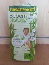 Детские памперсы Bebem natural размер 5, 48 шт