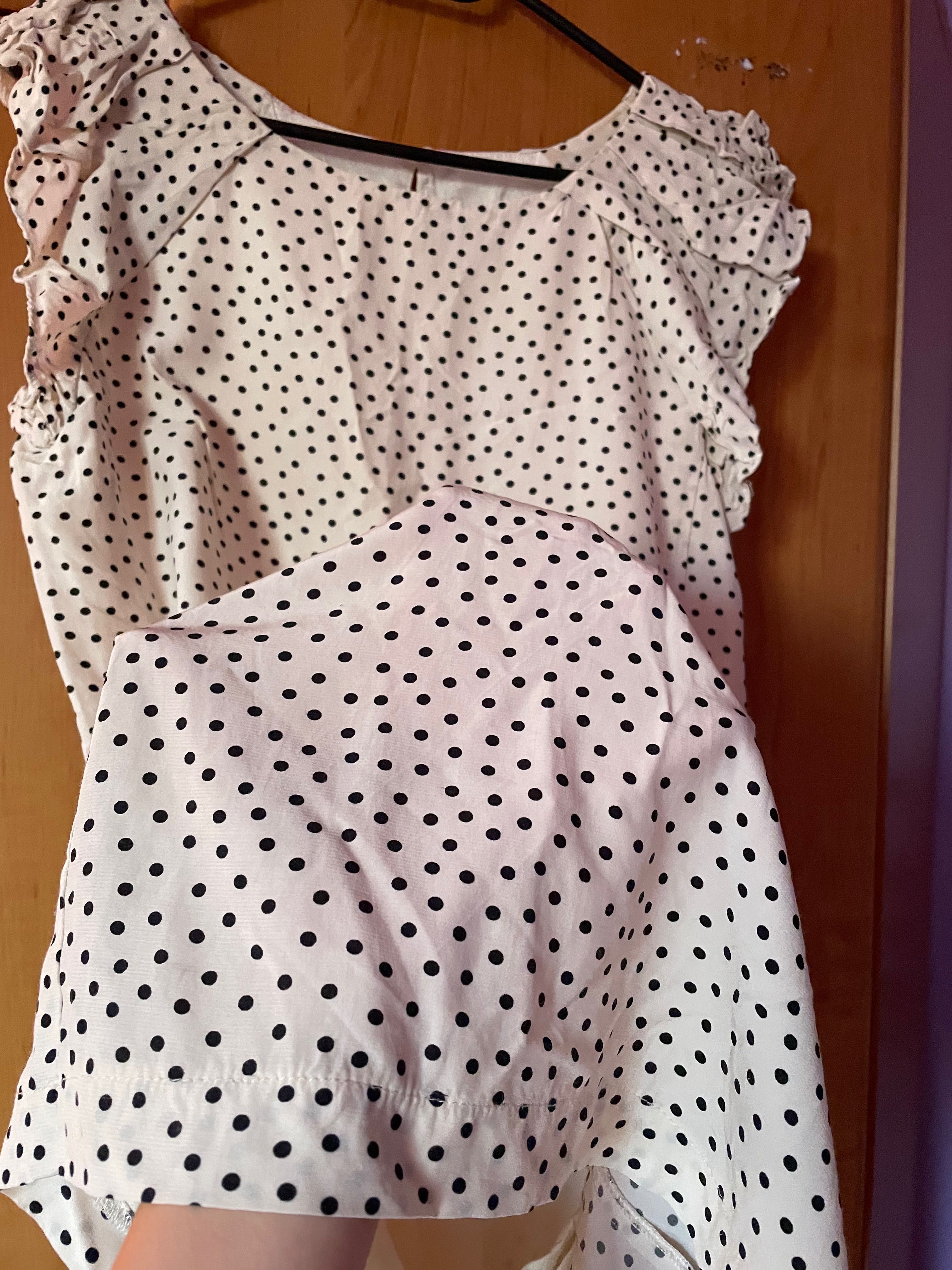 Sprzedam sukienkę w grochy jak nowa M Zara basic
