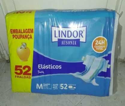 LINDOR fralda elásticos 52 uni M SUPER (7 gotas) - Incontinência
