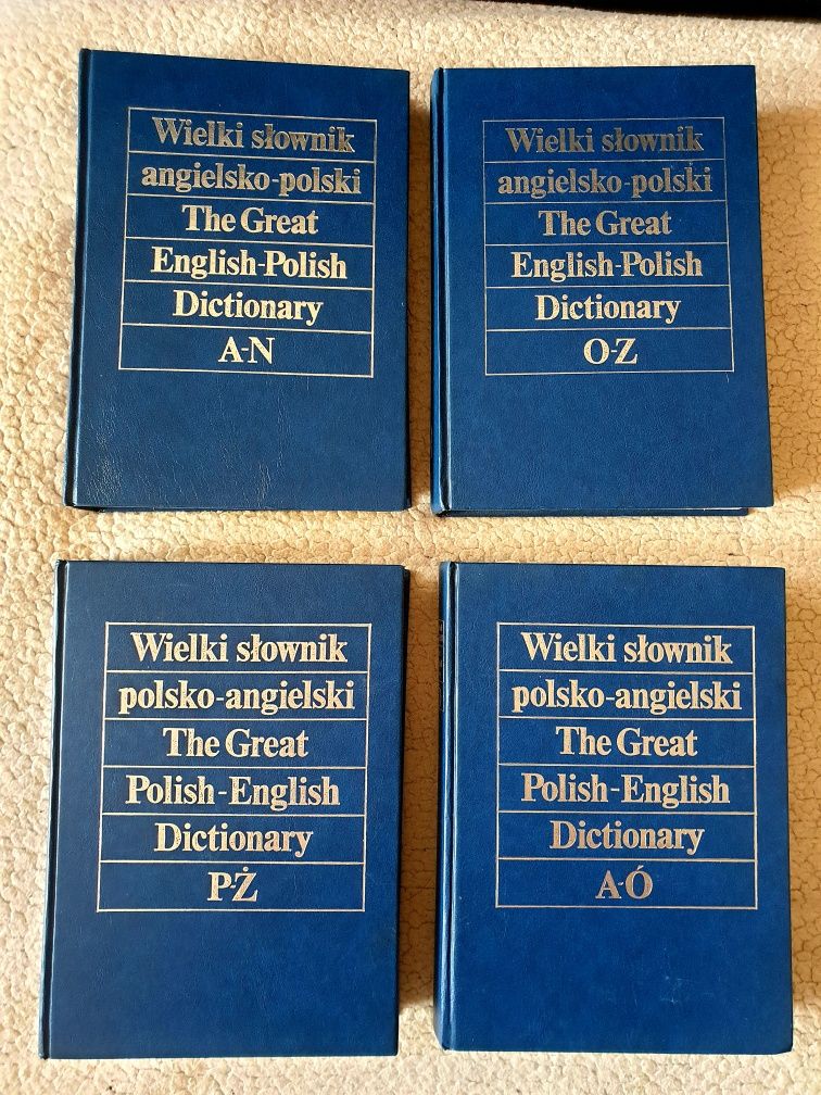 Wielki słownik polski-angielski, angielsko-polski z suplementem 4 tomy