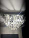 Lampa z krysztalkami glamour