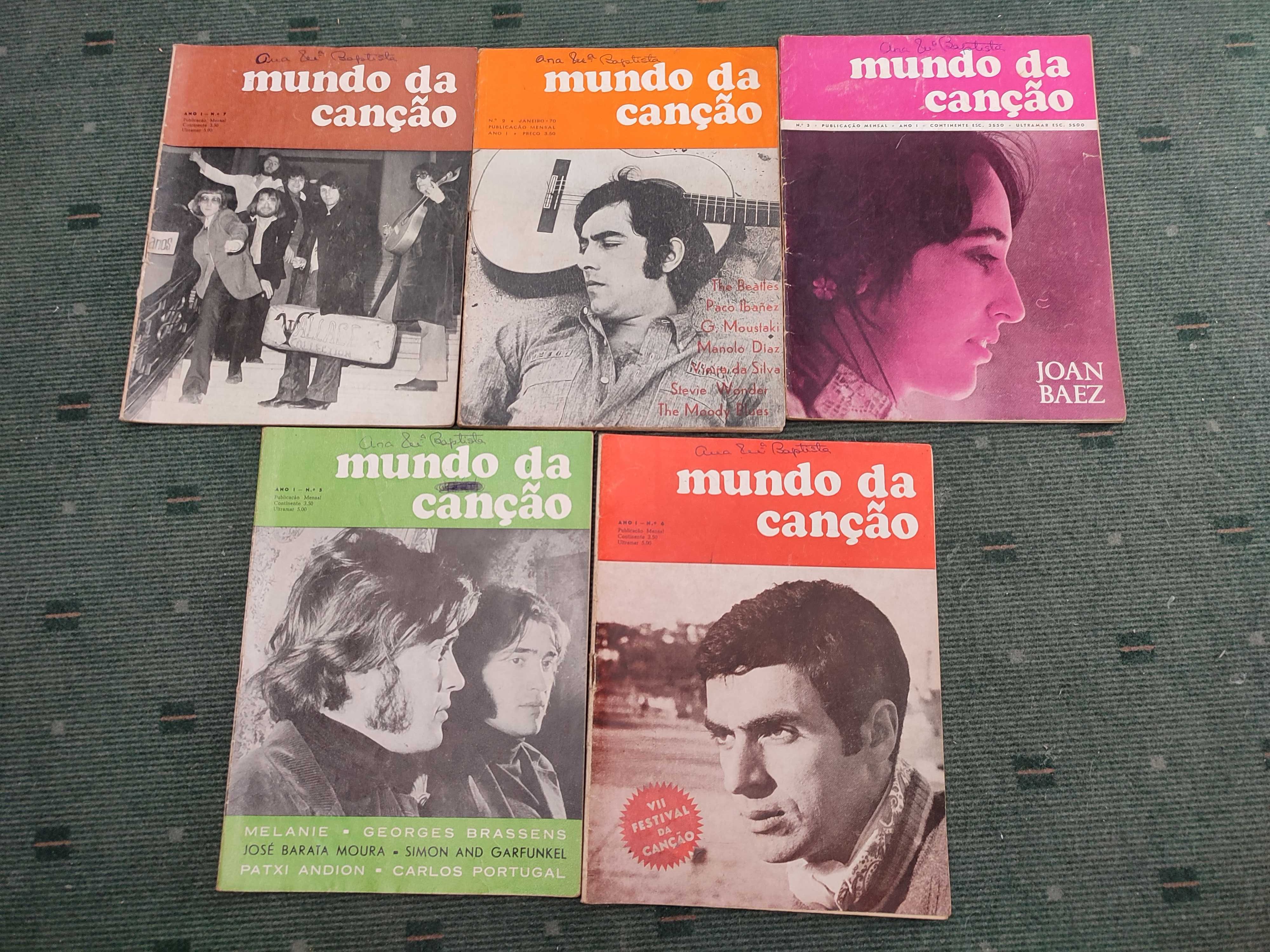 Revistas Mundo da Canção - cada 3 €