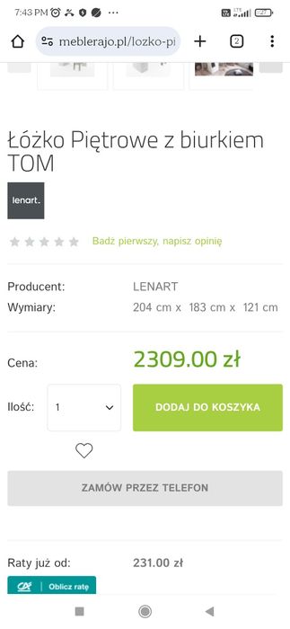 Super!! - łóżko - biurko -szafa - młodzieżowy/ dziecięcy